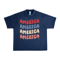 Navy america Urban Heavy Tee - MaliasSmallBusiness