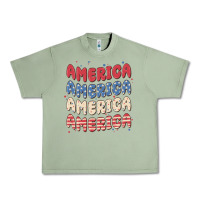 Oil Green america Urban Heavy Tee - MaliasSmallBusiness