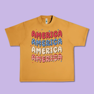 America Urban Heavy Tee Designed By Maliassmallbusiness