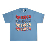 Pebble Blue america Urban Heavy Tee - MaliasSmallBusiness
