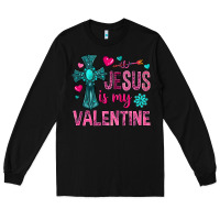 Black jesus is my valentine Long Sleeve Tee - NancyCooperArtShop