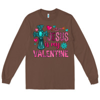 Chestnut jesus is my valentine Long Sleeve Tee - NancyCooperArtShop
