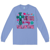 Colony Blue jesus is my valentine Long Sleeve Tee - NancyCooperArtShop
