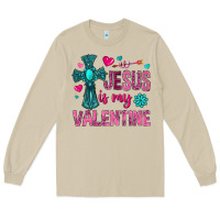 Mushroom jesus is my valentine Long Sleeve Tee - NancyCooperArtShop