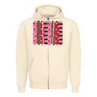 Sandshell valentine's day brushstrokes Zipper Hoodie - RanaPortraitStore