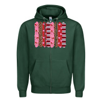 Sports Green valentine's day brushstrokes Zipper Hoodie - RanaPortraitStore