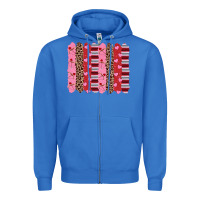 True Royal valentine's day brushstrokes Zipper Hoodie - RanaPortraitStore