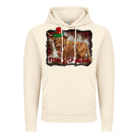 Vintage Artic merry christmas highland cow Vintage Hoodie - BarkalooDesign