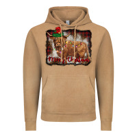 Vintage Camel merry christmas highland cow Vintage Hoodie - BarkalooDesign