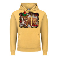Merry Christmas Highland Cow Vintage Hoodie | Teevron
