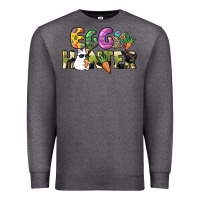 Charcoal Heather Egg hunter Easter Day Premium Sweatshirt - HowdyJamesFarm