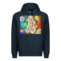 Navy be you with daisies Premium Hoodie - TumblerDesignByShophia