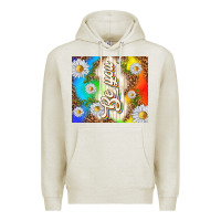 Oatmeal Heather be you with daisies Premium Hoodie - TumblerDesignByShophia