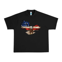 Black 4th july eagle Urban Heavy Tee - MaliasSmallBusiness