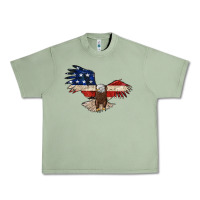 Oil Green 4th july eagle Urban Heavy Tee - MaliasSmallBusiness