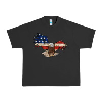 Pigment Black 4th july eagle Urban Heavy Tee - MaliasSmallBusiness