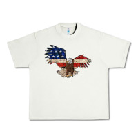 Pistachio 4th july eagle Urban Heavy Tee - MaliasSmallBusiness