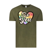 Vintage Olive be you Vintage Tee - MaliasSmallBusiness