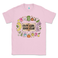 Bubblegum Pink cozy book girl club Classic Tee - MaliasSmallBusiness