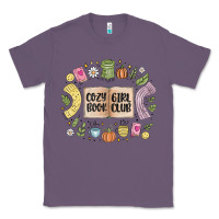 Lavender cozy book girl club Classic Tee - MaliasSmallBusiness