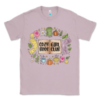 Lilac cozy book girl club Classic Tee - MaliasSmallBusiness