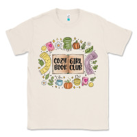 Natural cozy book girl club Classic Tee - MaliasSmallBusiness