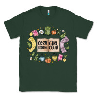Sports Green cozy book girl club Classic Tee - MaliasSmallBusiness