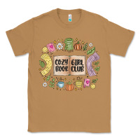 Toasted Coconut cozy book girl club Classic Tee - MaliasSmallBusiness