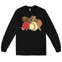 Black softball Long Sleeve Tee - MaliasSmallBusiness