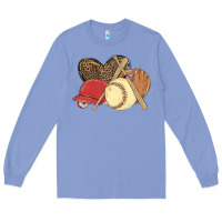 Colony Blue softball Long Sleeve Tee - MaliasSmallBusiness
