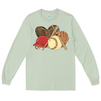 Matcha softball Long Sleeve Tee - MaliasSmallBusiness