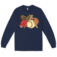 Navy softball Long Sleeve Tee - MaliasSmallBusiness