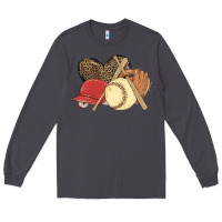 Smoke softball Long Sleeve Tee - MaliasSmallBusiness