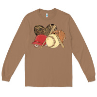 Toasted Coconut softball Long Sleeve Tee - MaliasSmallBusiness