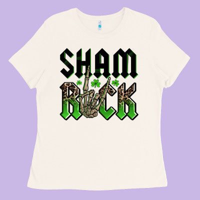 St. Patrick's Shamrock Ladies Tee Designed By Oliviacreatesart