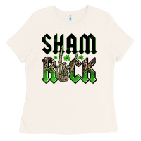 Bone St. Patrick's shamrock Ladies Tee - OliviaCreatesArt