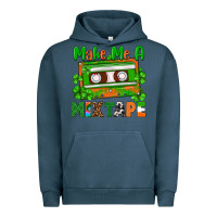 Pigment Midnight Navy St. Patrick's Day make me a mixtape Urban Hoodie - FaDigitalArtStudio