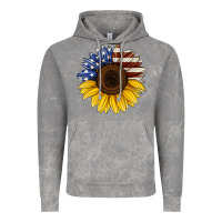 Cloud Rock american flag sunflower Vintage Hoodie - Jasminsmagicworld