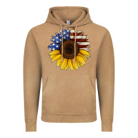 Vintage Camel american flag sunflower Vintage Hoodie - Jasminsmagicworld