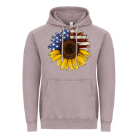 Vintage Zinc american flag sunflower Vintage Hoodie - Jasminsmagicworld