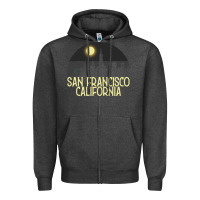 Charcoal Heather San Francisco California Zipper Hoodie - Bettercallsaul