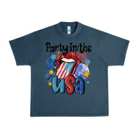 Midnight Navy party in the usa Urban Heavy Tee - MaliasSmallBusiness