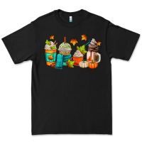 Black fall coffee cups Premium Tee - AdoDesignShop