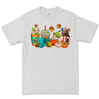Dove Grey fall coffee cups Premium Tee - AdoDesignShop