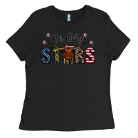 Black oh my stars Ladies Tee - CowhideDigitalArt