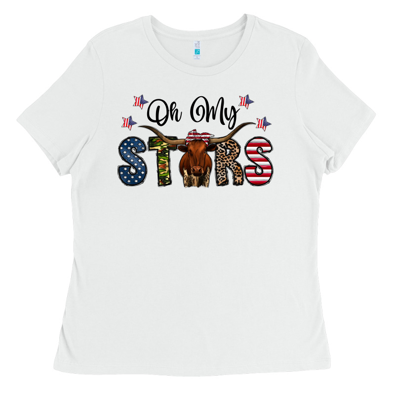 Oh My Stars Ladies Tee by CowhideDigitalArt | Teevron