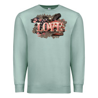 Seafoam Love America 4th of july Premium Sweatshirt - HowdyJamesFarm