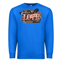 True Royal Love America 4th of july Premium Sweatshirt - HowdyJamesFarm