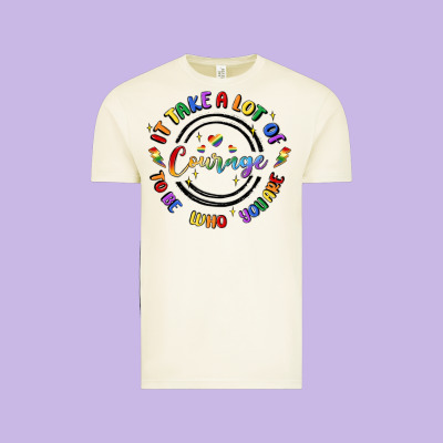 Gay Pride Vintage Tee Designed By Maliassmallbusiness
