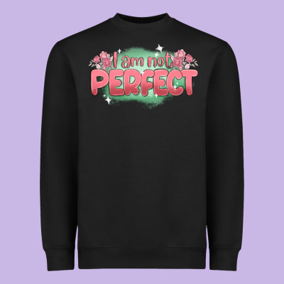 I Am Not Perfect Heavyweight Sweatshirt Designed By Maliassmallbusiness